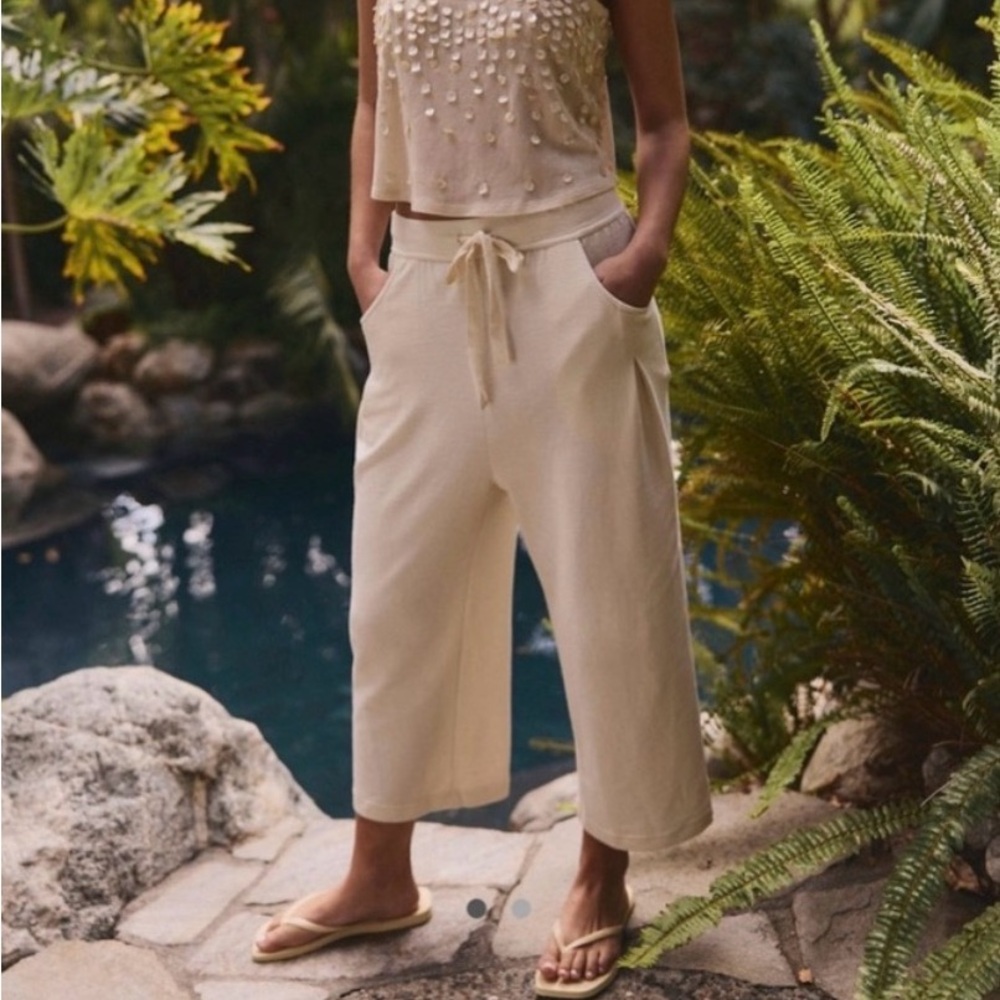 NWT Free People Free-est Wynona Pants, Nilla Cream Size XL